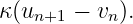 κ(un+1 − vn ).
