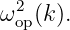ω2op(k ).
