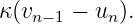 κ(vn− 1 − un ).
