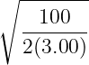 ∘ --------
100
-------
2(3.00 )