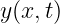y(x,t)
