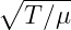 ∘  -----
   T∕μ