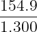 154.9-
1.300