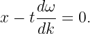 x − td-ω = 0.
     dk
