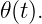 𝜃 (t).
