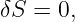 δS =  0,

