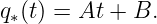 q (t) = At + B.
 ∗
