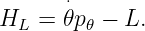 H  =  ⋅𝜃p −  L.
 L      𝜃
