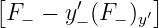 [       ′      ]
 F− − y− (F− )y′