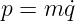 p = m q˙
