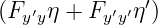               ′
(Fy′yη + Fy′y′η )