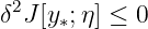 δ2J [y∗;η] ≤ 0
