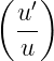 (  ′)
  u-
  u