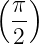 (  )
 π-
 2