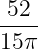 52
----
15π