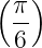 (  )
 π-
 6