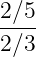 2∕5-
2∕3