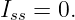 Iss = 0.
