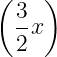 ( 3 )
--x
2