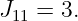 J11 = 3.

