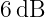 6 dB
