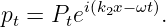 pt = Ptei(k2x− ωt).
