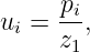 ui = pi,
     z1
