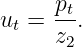 ut = pt.
     z2
