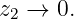 z  → 0.
 2
