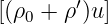 [(ρ0 + ρ ′)u]