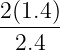 2(1.4)
 2.4