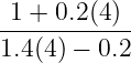 -1-+-0.2(4)-
1.4(4) − 0.2