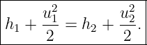 |-------------------|
|      2         2  |
h1 + u-1=  h2 + u2. |
------2----------2---
