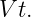 V t.
