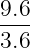 9.6
3.6
