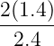 2(1.4)
 2.4