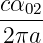 cα02
-----
2πa