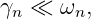 γn ≪  ωn,
