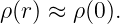 ρ(r) ≈ ρ(0).
