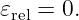 𝜀rel = 0.
