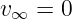 v∞  = 0
