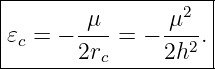 |--------------------|
|                 2  |
|𝜀c = − -μ- = − -μ--.|
--------2rc-----2h2--
