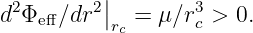  2      2||        3
d Φeff∕dr  rc = μ∕rc > 0.
