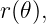 r(𝜃),

