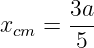 xcm =  3a-
       5
