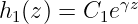 h1(z) = C1e γz
