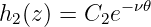             −ν𝜃
h2(z) = C2e
