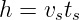 h = vsts
