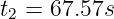 t  = 67.57s
 2
