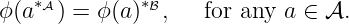    ∗𝒜        ∗ℬ
ϕ(a  ) = ϕ (a ) ,   for any a ∈ 𝒜.

